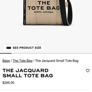 Marc Jacobs Beige Tote Bag - Jacquard Small